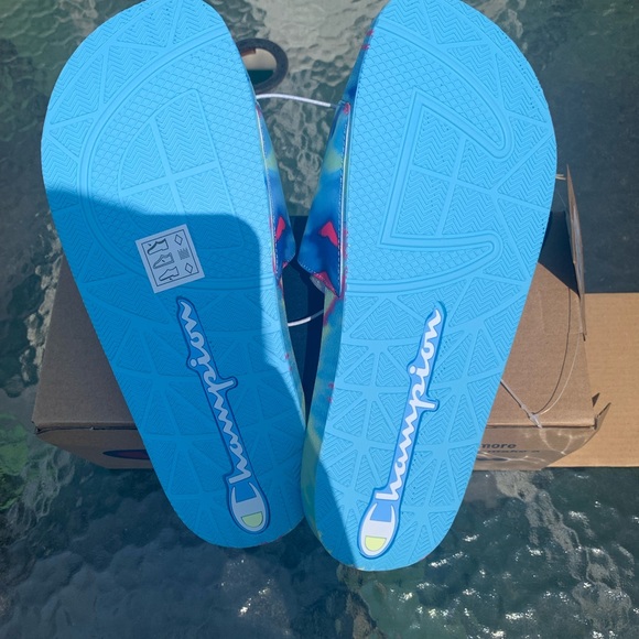 Champion IPO Tie-Dye Blue/Pink Women’s Slides - Picture 3 of 12